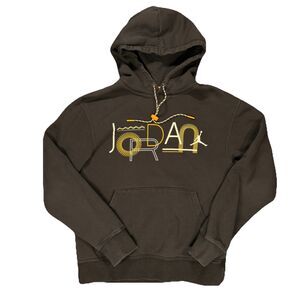 Nike Air Jordan Legacy 2 Hoodie Mens Small Black Fleece Sweatshirt